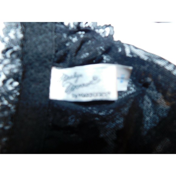 Marilyn Monroe by Warner's Black Lightly Lined Lace Lacy Size 34 - Picture 6 of 9